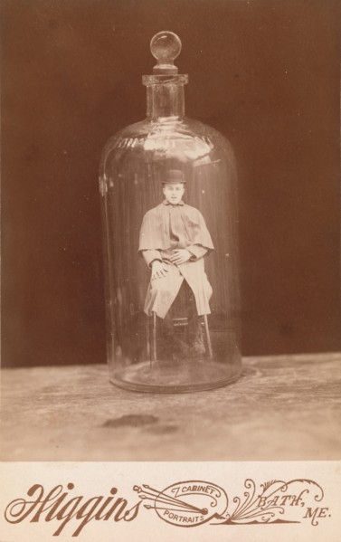 Man in Bottle, ca. 1888.