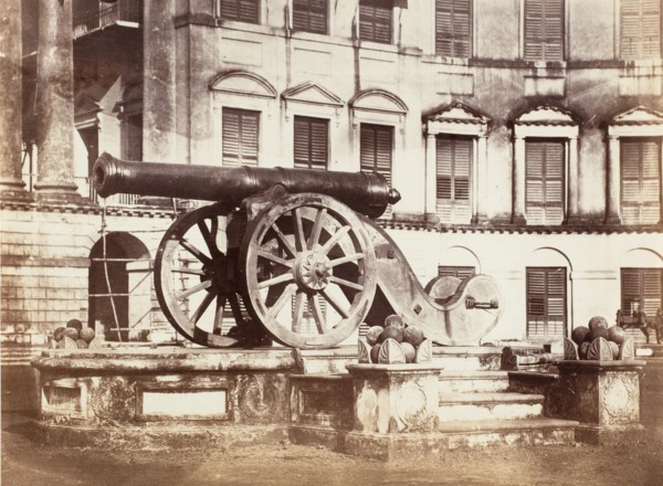 [Great Sikh Gun taken at Ferozshah on the Night of December 21, 1845, Government House, Calcutta], 1858-61.