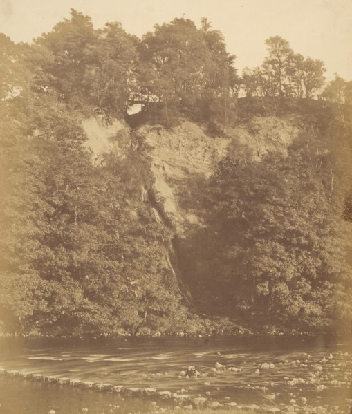Bolton Priory. The Stepping Stones, 1850s.
