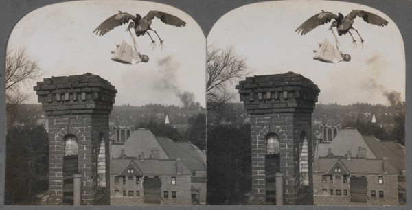 In Olden Times, if Folks Were Good, the Stork Would Bring a Baby Sweet and Fair, 1907.