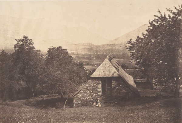 Vallée d'Argelès près de la ferme de Despourreins. St-Sauveur, 1853.