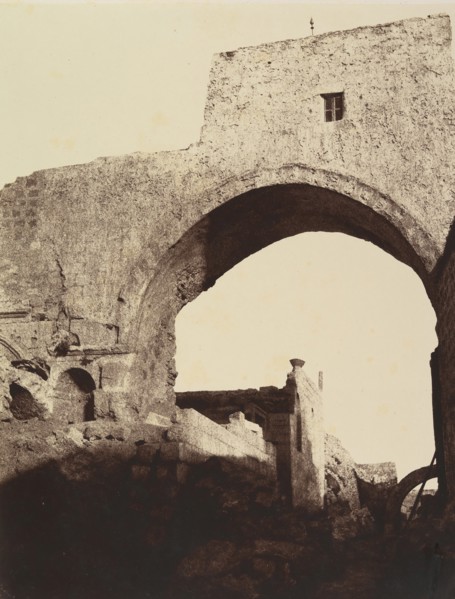 Arcade de l'Ecce Homo. Ponce Pilate présente Jésus au Peuple, 1860 or later.