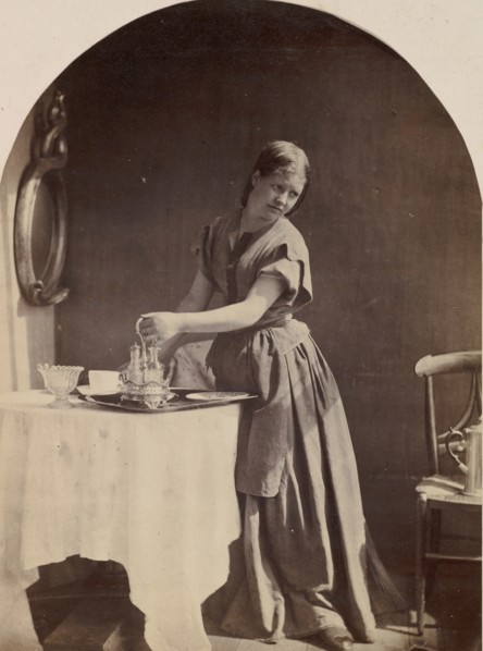 English Fashion at Breakfast, ca. 1860.