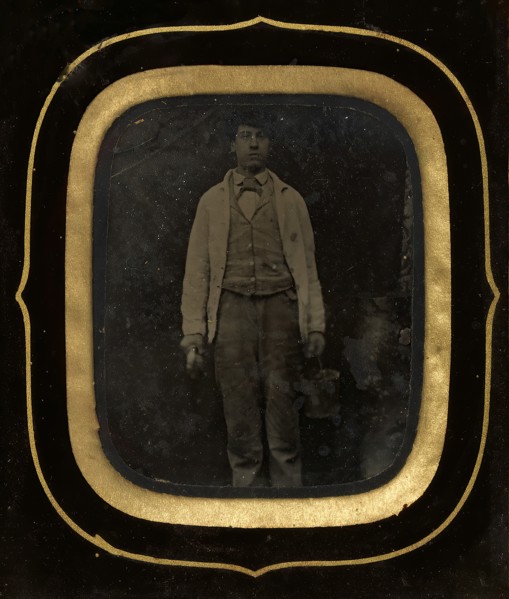 Man with Bucket and Paint Brush, late 1850s-60s.