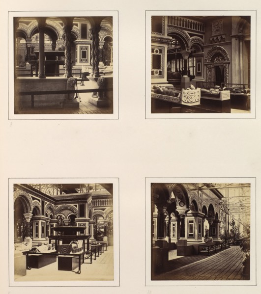 [Views of Byzantine Court with Royal Effigies], ca. 1859.