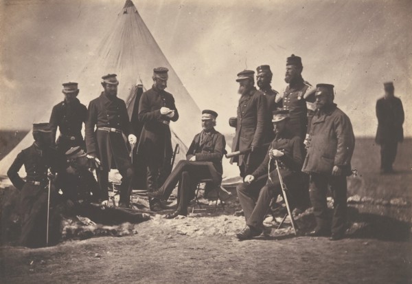 Lieutenant General Sir J. L. Pennefather and Staff, 1855.