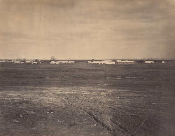 Civil War View, 1860s. (Gen. Hospital Army Potomac, City Point Virginia).