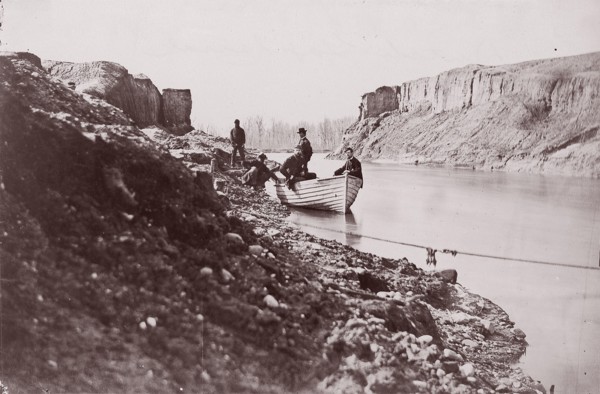 White House Landing, Pamunkey River, 1861-65. Formerly attributed to Mathew B. Brady.