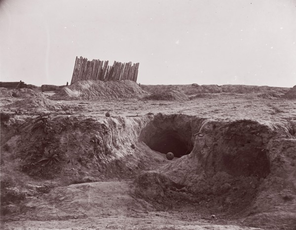 The Mine, Petersburg, 1864. Formerly attributed to Mathew B. Brady.