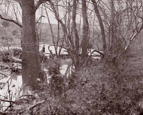 Blackburn's Ford / Rapidan River, The Wilderness, 1861-65. Formerly attributed to Mathew B. Brady.