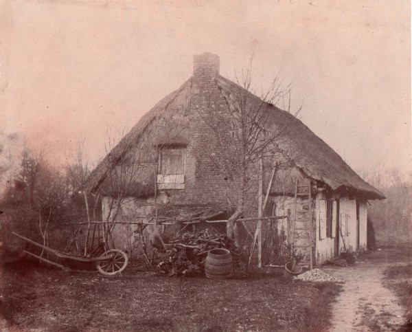 Ferme au toit de chaume, 1850-53.