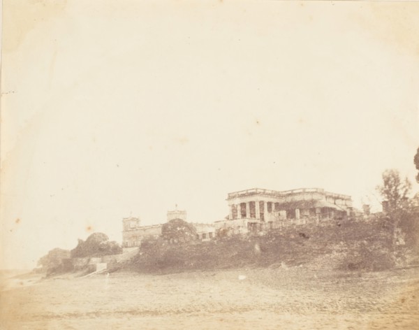 Imambara and Collectors House on the Ganges, Hooghly, 1850s.