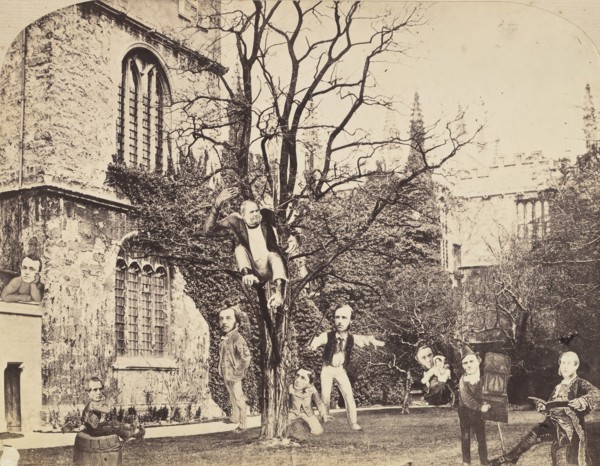Montage of Ecclesiastical Figures Posed in Political Satire, 1860s. [Rev. J. Tweed, Rev. W. Ince, Rev. J.P. Lightfoot, G. Ridding, Rev. Wollaston, Rev. Tozer, Rev. A. Lowe, Rec. C.E. Hammond].