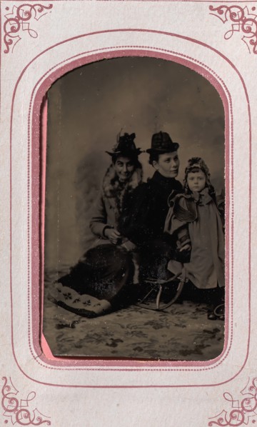 Two Women and a Child, 1860s.