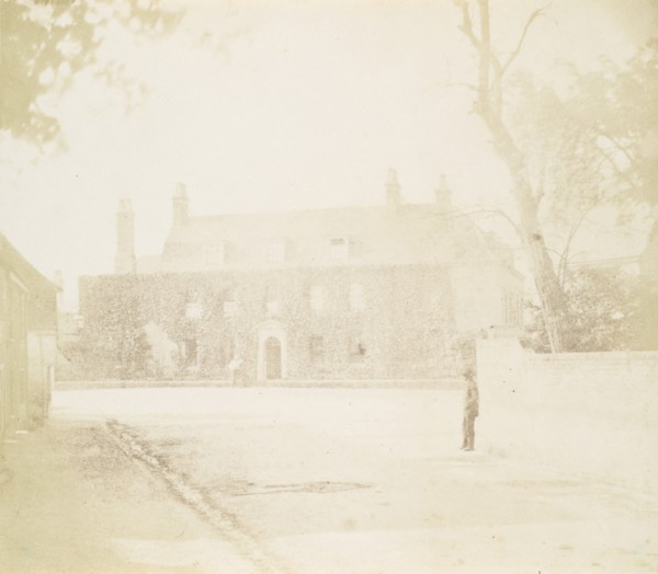 Man in Courtyard Before House, 1850s.