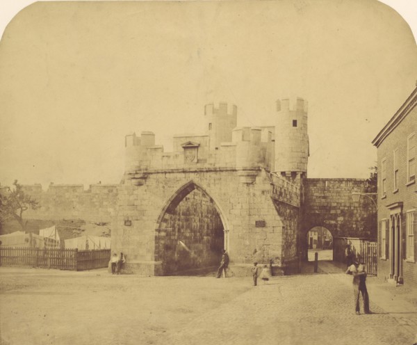 St. Mary's Gate, York, 1850s.