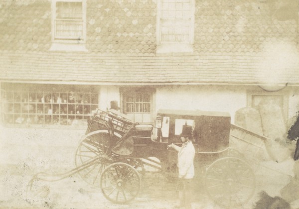 Men By Carriage in Street, 1850s.