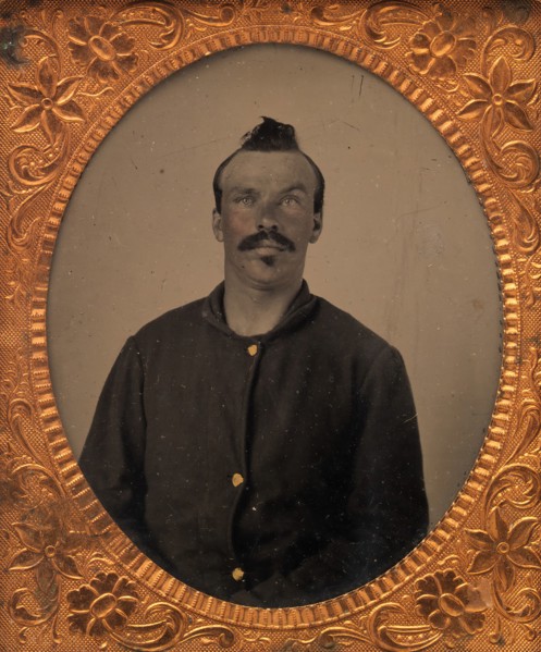 Corporal Hiram Warner, Company C, Second United States Sharp Shooters, 1861-62.
