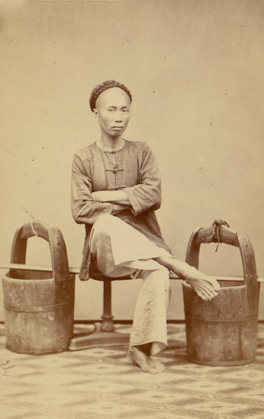 Man with Buckets, 1870s.