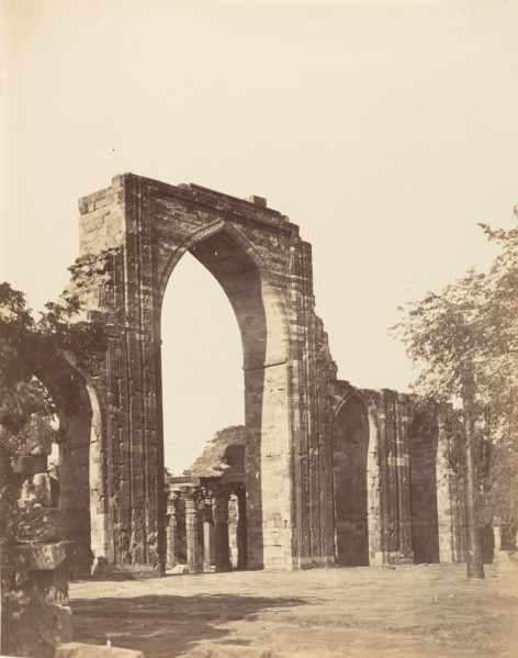 Mahomedan Arch at the Qutub Minar, Delhi, 1858-61.