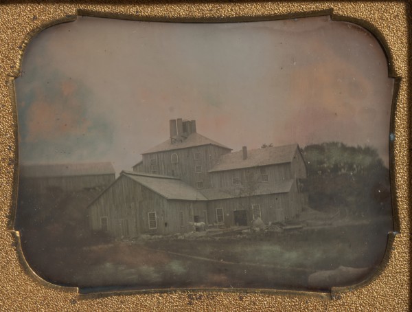 Mill or Warehouse with Vertical Clapboard Siding, 1850s.