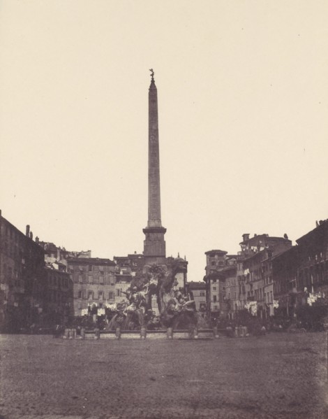 Piazza Navona, Rome, 1850s.