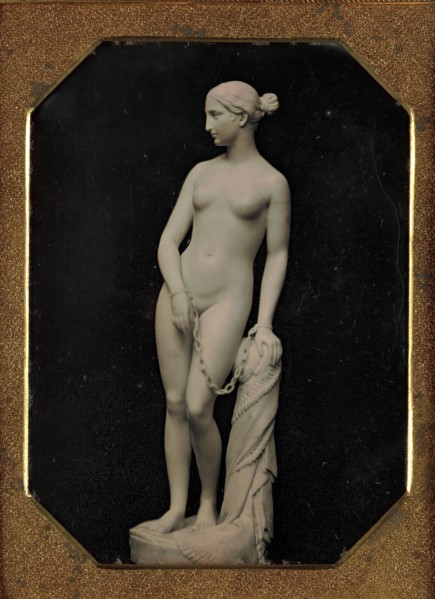 Hiram Powers's Sculpture of the Greek Slave, ca. 1850.