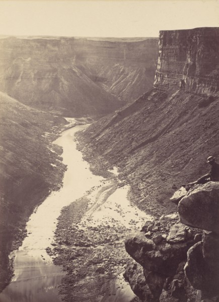 Grand Canyon, Colorado River, Near Paria Creek, Looking West, 1872.