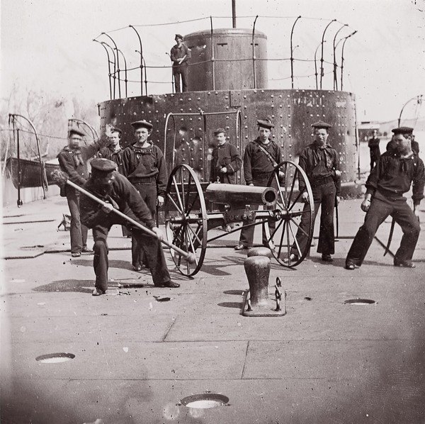 U.S. Monitor Lehigh, James River, 1861-65. Formerly attributed to Mathew B. Brady.