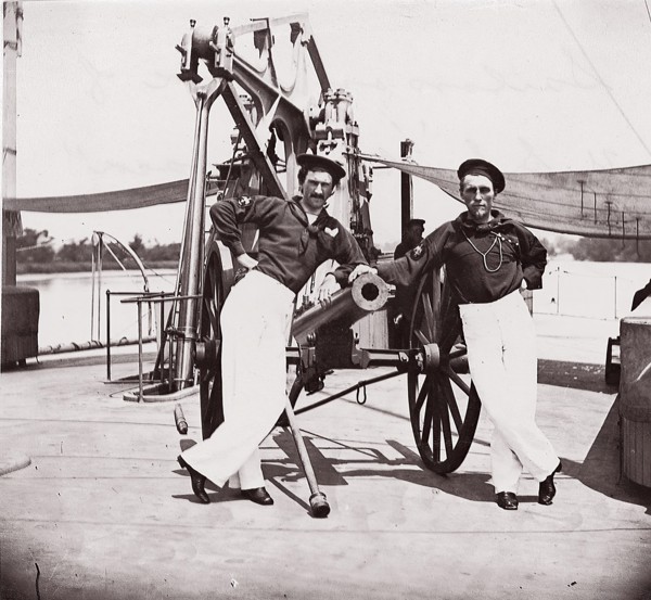 Officers of U.S.S. Hunchback, 1861-65. Formerly attributed to Mathew B. Brady.