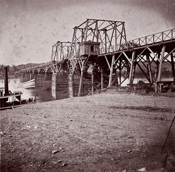 Bridge Across Tennessee River at Chattanooga, ca. 1864.