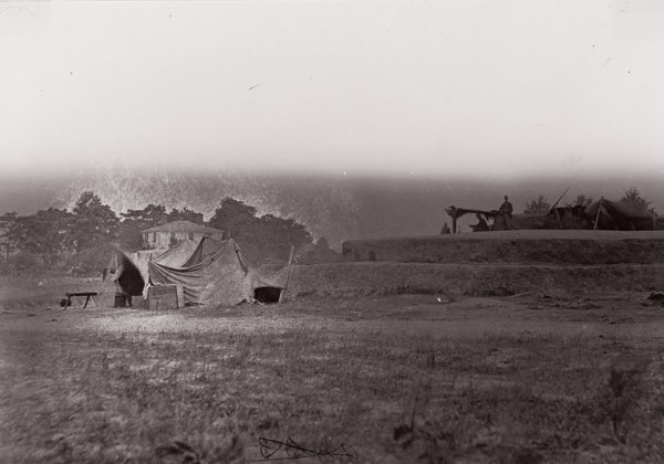 [Fortifications], 1861-65. Formerly attributed to Mathew B. Brady.