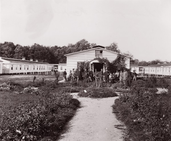 Campbell Hospital, D.C., 1861-65. Formerly attributed to Mathew B. Brady.