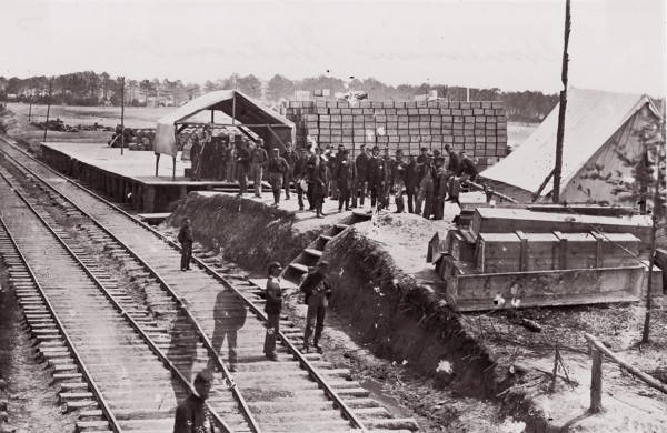 Stoneman's Station, Virginia. Commissary Dept., 1861-65. Formerly attributed to Mathew B. Brady.