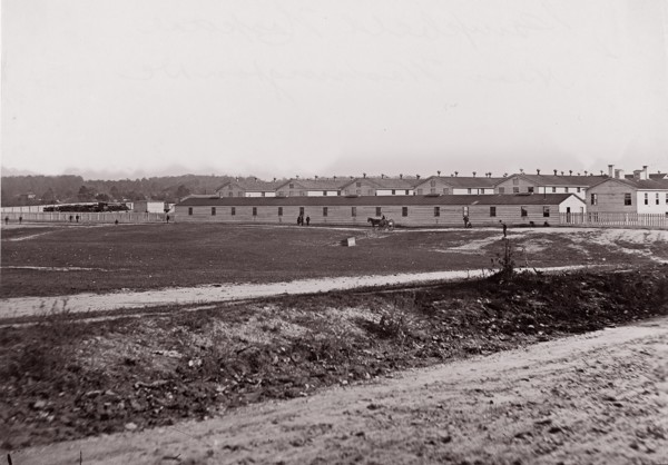 Campbell Hospital near Washington, D.C., 1861-65. Formerly attributed to Mathew B. Brady.
