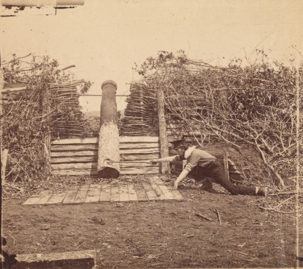 Quaker Gun, Centreville, Virginia, March 1862.