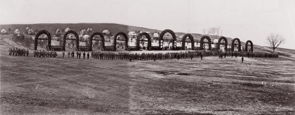 Camp of 44th New York Infantry, 1861-65. Formerly attributed to Mathew B. Brady.