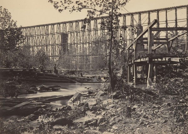 Trestle Bridge at Whiteside, 1860s.