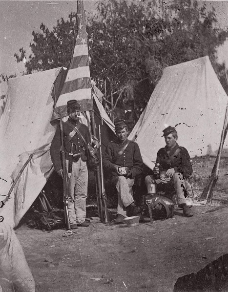 33rd New York Infantry, ca. 1861. Formerly attributed to Mathew B. Brady.