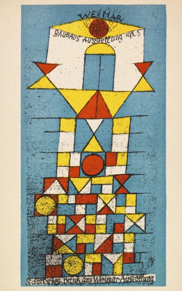 Bauhaus exhibition. Postcard, 1923. Creator: Klee, Paul (1879-1940).