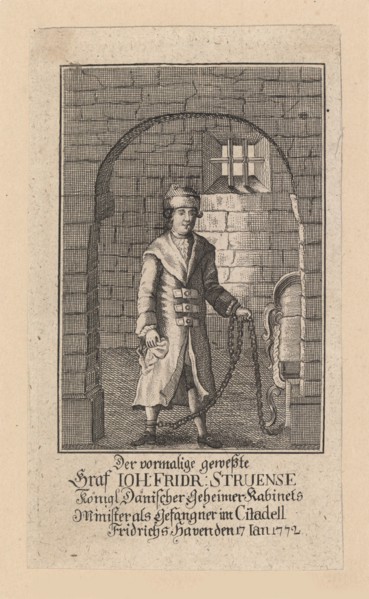 Count Johann Friedrich Struensee (1737-1772), 1772. Creator: Anonymous.