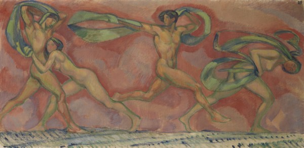 Dance frieze, 1912. Creator: Hofmann, Ludwig, von (1861-1945).