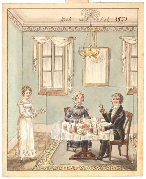 Greeting card, 1821. Creator: Anonymous.