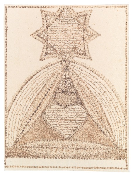 Greeting card, ca 1820. Creator: Anonymous.