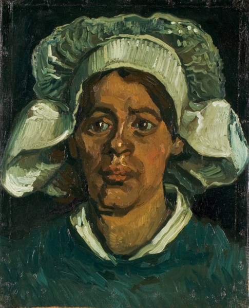 Head of a peasant woman wearing a white hood, 1884-1885. Creator: Gogh, Vincent, van (1853-1890).