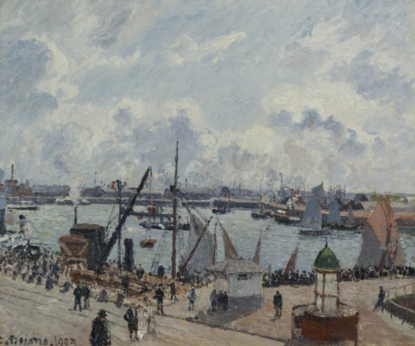 L'Anse des Pilotes, Le Havre, matin, soleil, marée montante, 1903. Creator: Pissarro, Camille (1830-1903).