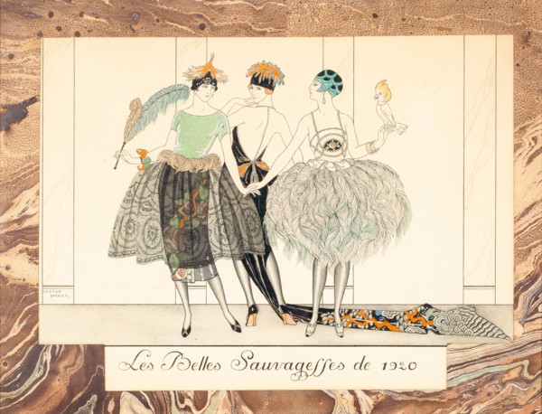 Les Belles Sauvagesses de 1920, from Le Bonheur du Jour ou, Les Graces à la Mode, 1924. Creator: Barbier, George (1882-1932).