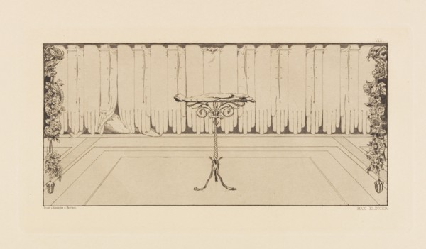 Opus VI, from Paraphrase on the Finding of a Glove, 1881. Creator: Klinger, Max (1857-1920).