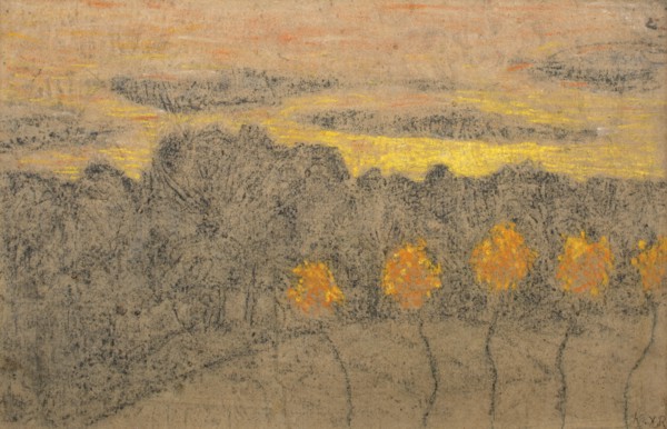 Paysage aux Arbres Jaunes, 1893-1895. Creator: Roussel, Ker-Xavier (1867-1944).