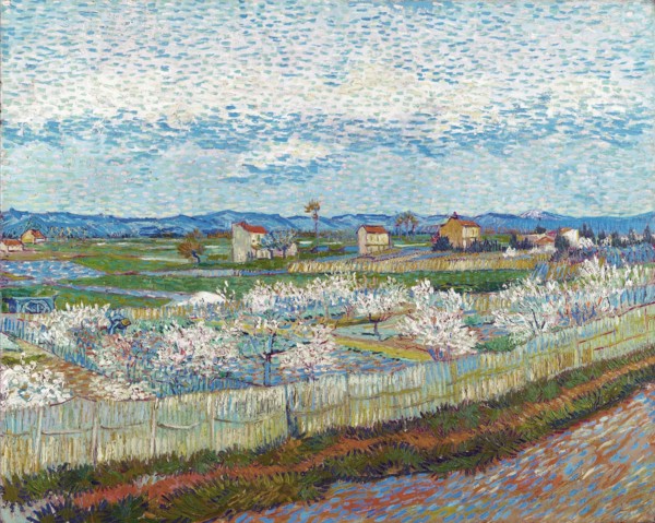 Peach Trees in Blossom, 1889. Creator: Gogh, Vincent, van (1853-1890).
